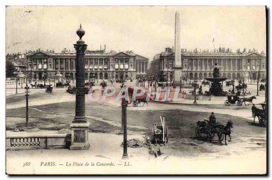 CPA Paris la Place de la Concorde 