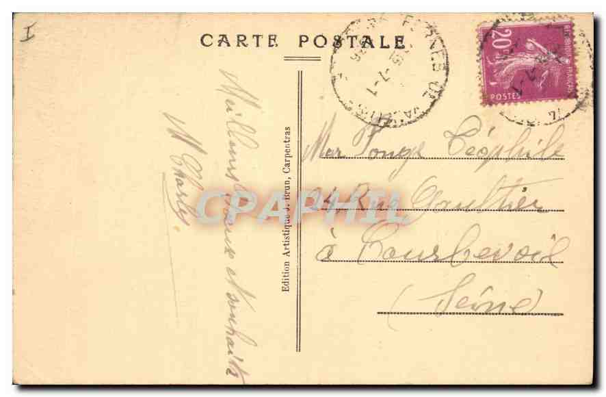 CPA Mont Ventoux Le sommet et le versant Nord vus de la Crete  — Rückseite