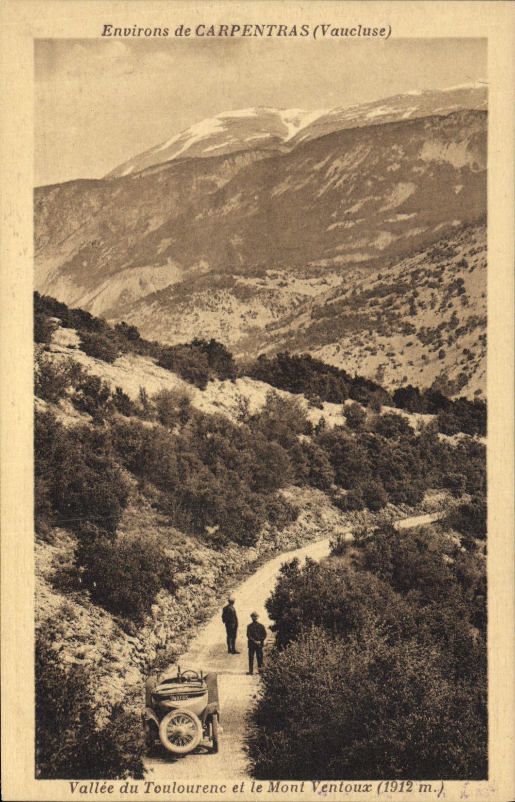 Tal des Toulourenc und der Mont Ventoux (1912 m.) — Nahe CARPENTRAS (Vaucluse) — Verlag VENDRAN