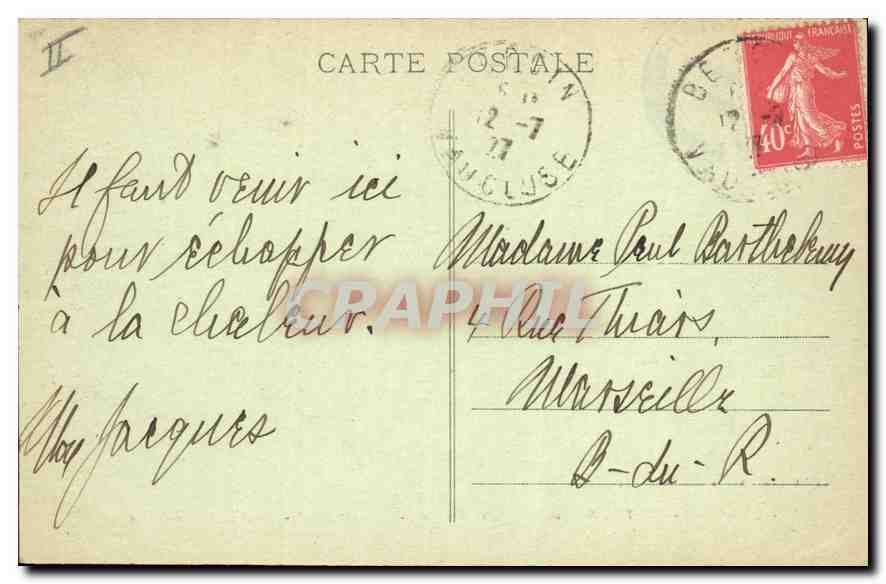 Le Mont Ventoux (Vaucluse) — Versant Nord — Combe de Font Fiolle — Édition Artistique, La Reva, Carpentras — Verso