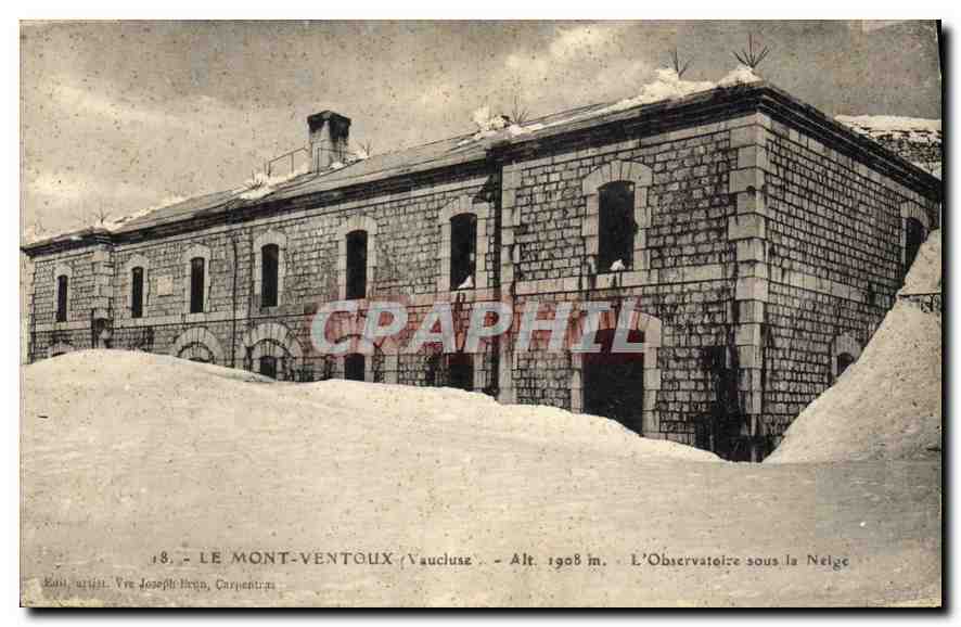 Le Mont-Ventoux - Vaucluse - L'Observatoire sous la Neige