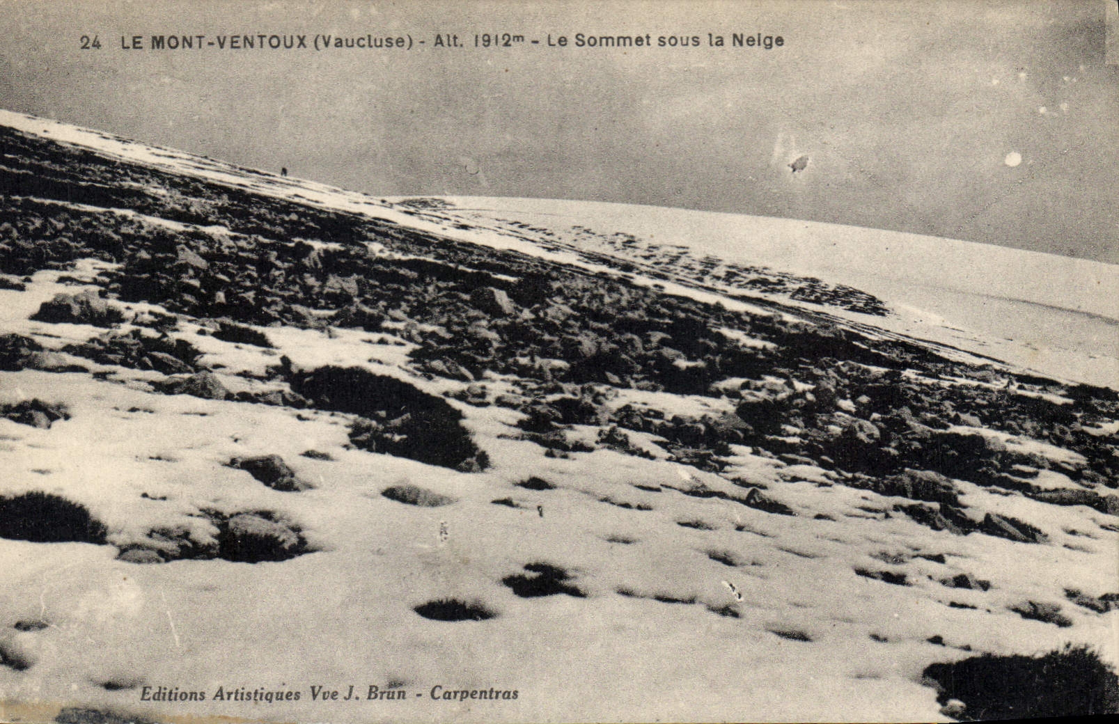 Le Mont Ventoux (Vaucluse) — Sommet sous la Neige — Editions Artistiques Vue J. Brun - Carpentras
