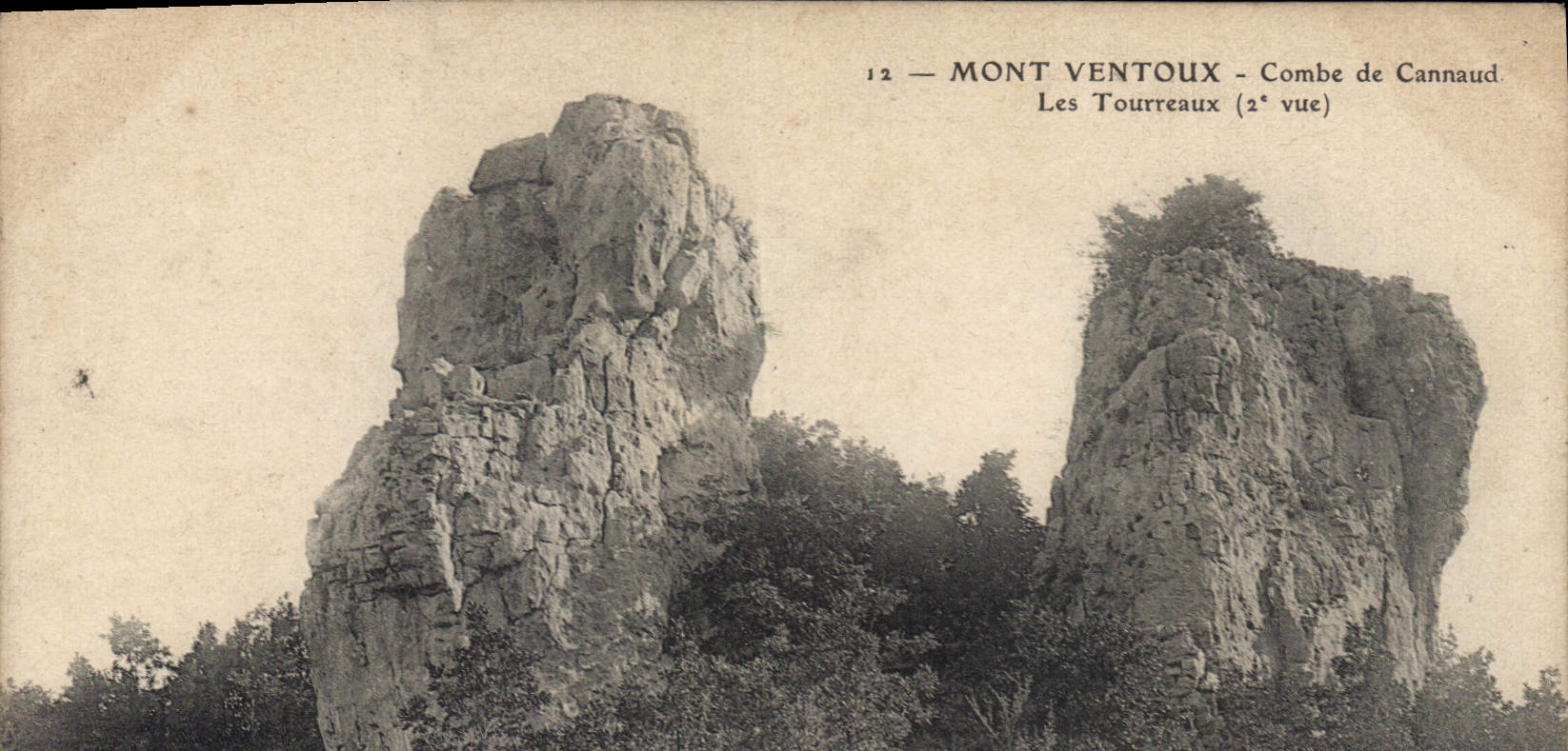 Mont Ventoux — Die Tourreaux (2. Ansicht) — Combe de Cannaud — n°12