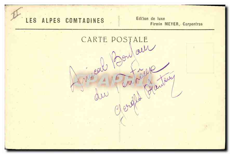 Mont-Ventoux (Vaucluse) — Terrasse de l'Observatoire l'hiver — Édition de luxe Firmin Meyer, Carpentras — Reverso