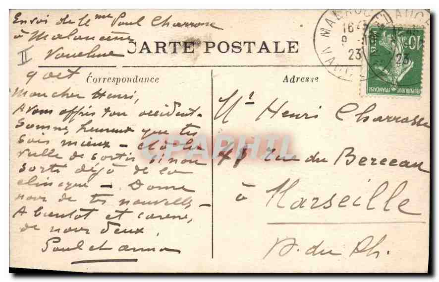 Le MONT-VENTOUX (Vaucluse) — Alt. 1908 m. — Versant Nord — Combe de Font Ficole — éditeur : A. Brun, Carpentras — Reverso
