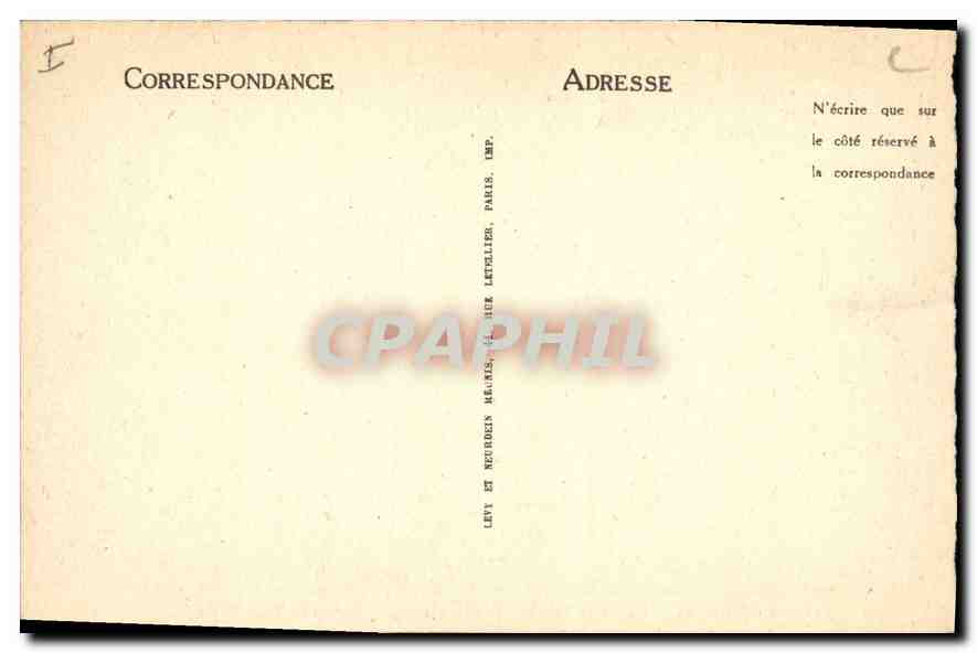 CPA Limoges La Gare (Roger Gonthier arch S A D G) — Rückseite
