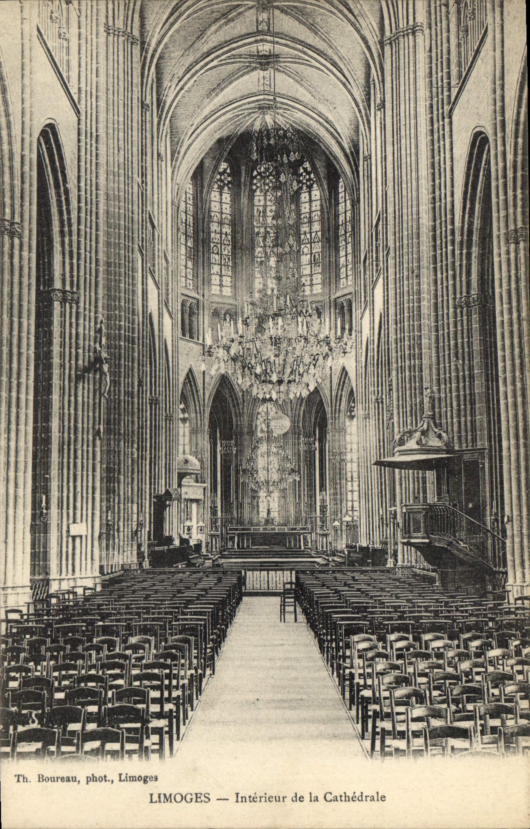 CPA Limoges Interieur de la Cathedrale