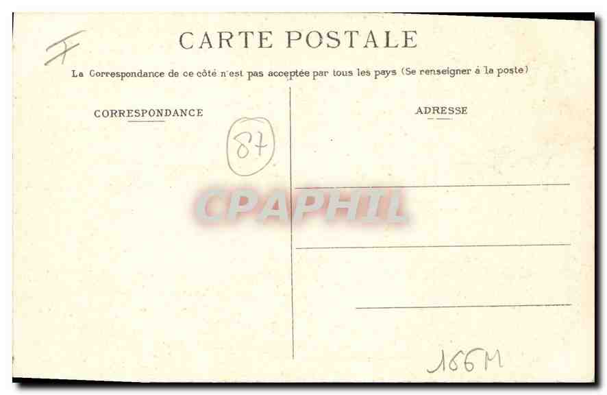CPA Limoges La Cathedrale Porte St Jean — Back