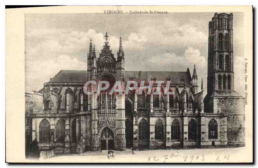 CPA Limoges La Cathedrale St Etienne
