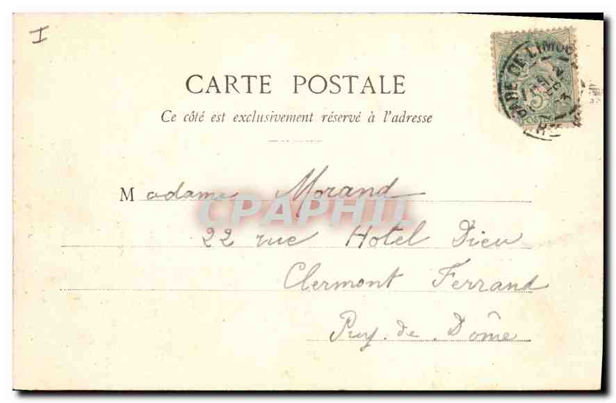 CPA Limoges La Cathedrale St Etienne — Rückseite