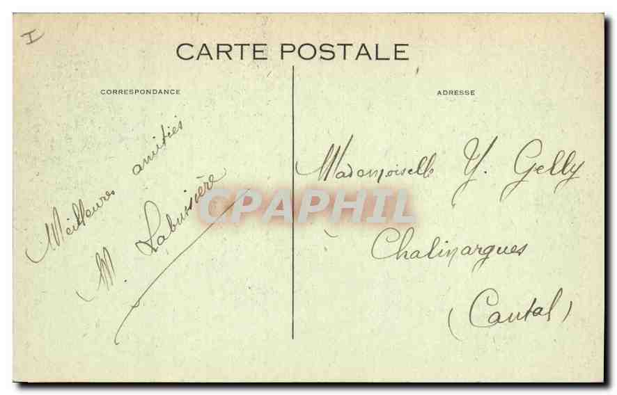 CPA Limoges Le Chene et le Roseau — Rückseite