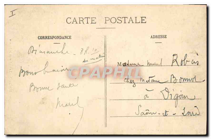CPA Limoges Le Chene et le Roseau — Rückseite