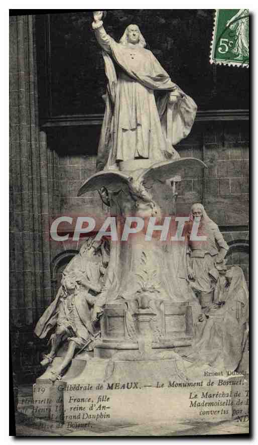CPA Meaux Cathedrale Le Monument de Bossuet