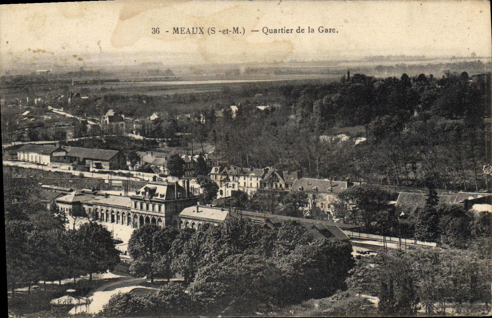 CPA Meaux (S et M) Quartier de la Gare
