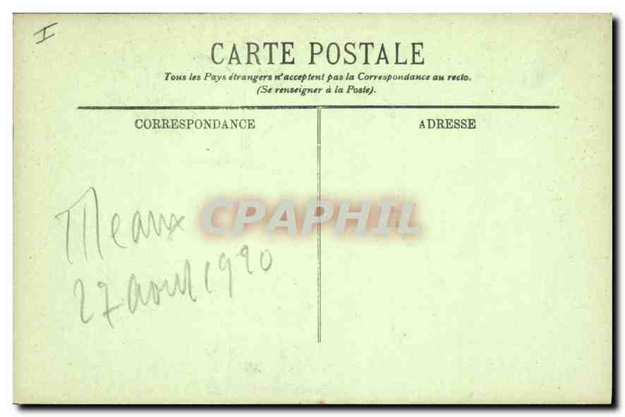CPA Meaux Porte de l'ancien Seminaire datant de 1356 — Rückseite