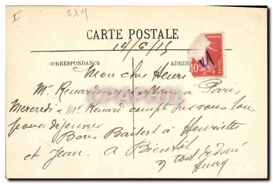 CPA Meaux Escalier du XIIe siecle au Vieux Chapitre — Rückseite