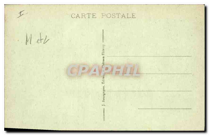 CPA Meaux Jardin de l'Eveche — Verso