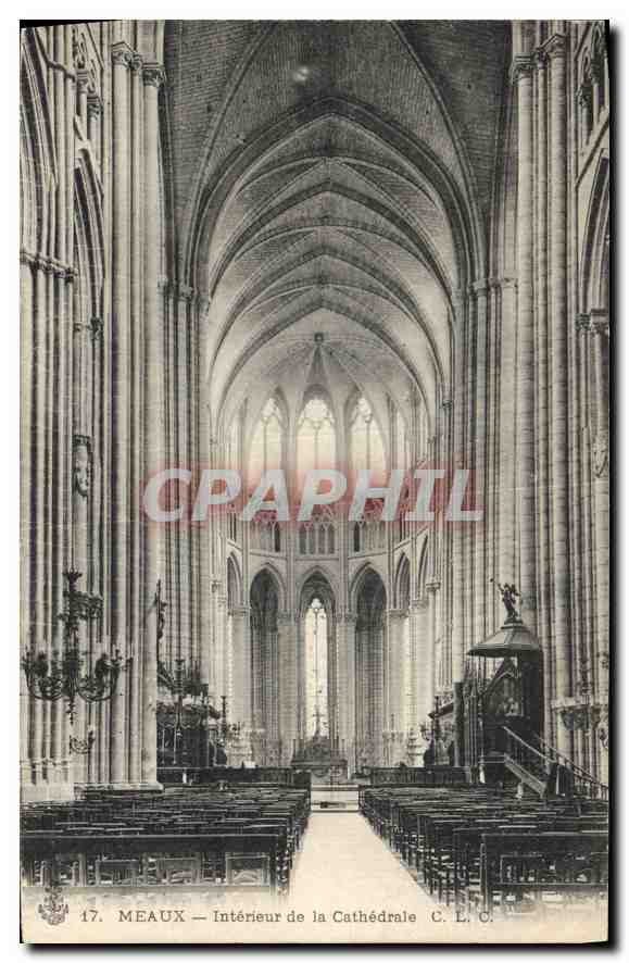 CPA Meaux Interieur de la Cathedrale