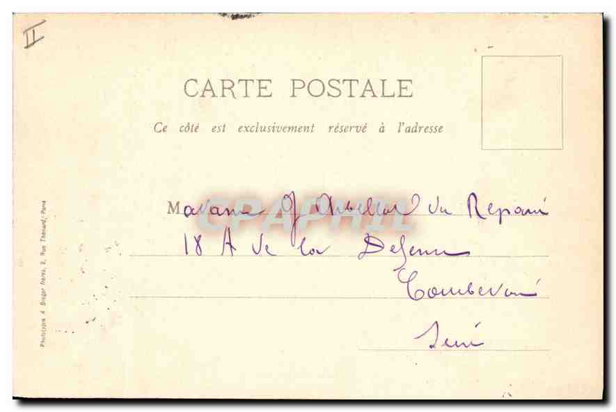 CPA Melun Hotel de Ville — Rückseite