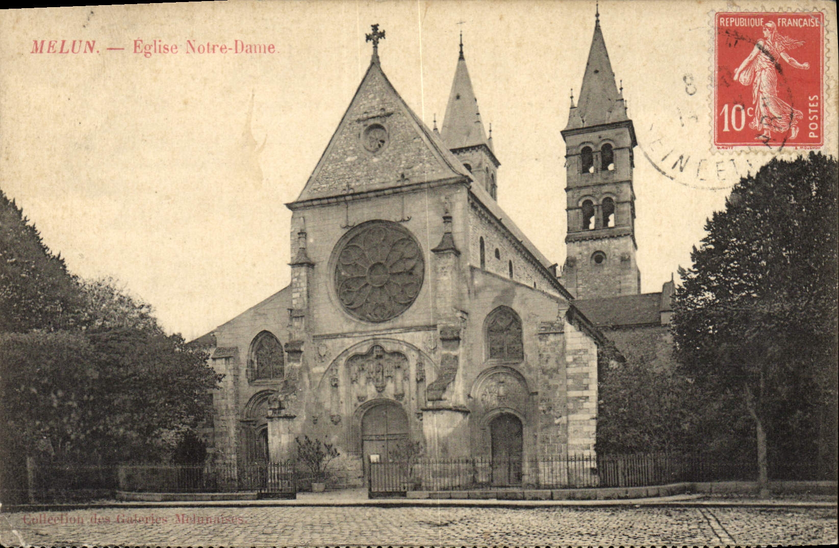 CPA Melun Eglise Notre Dame