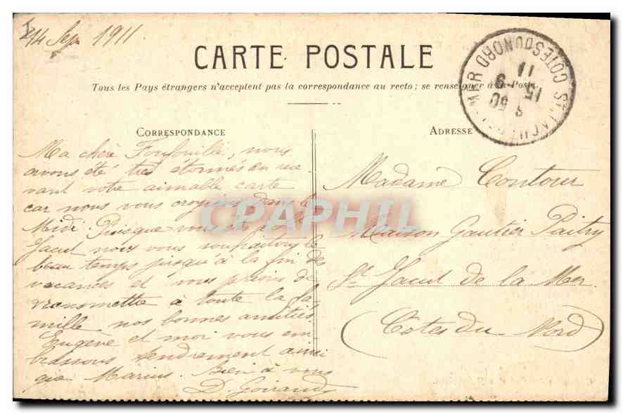 CPA Melun Eglise Notre Dame — Rückseite