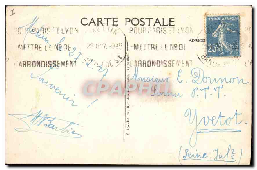 Les Bords de l'Almont — Melan — CPAPHIL n°11 — Rückseite