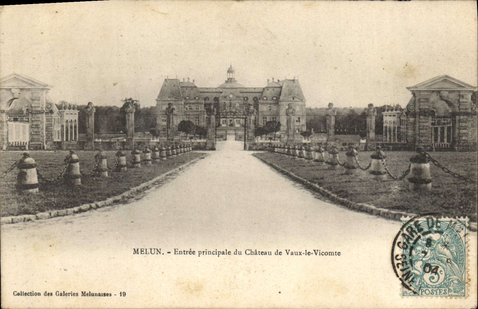 MELUN - Entrée principale du Château de Vaux-le-Vicomte — Collection des Galeries Melunaises - 19