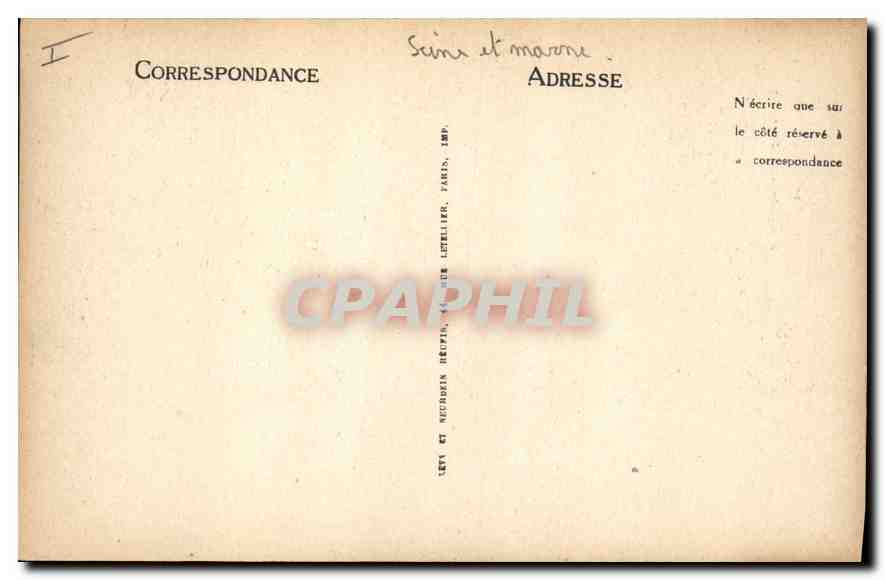 CPA Melun L'Eglise Saint Aspais — Verso