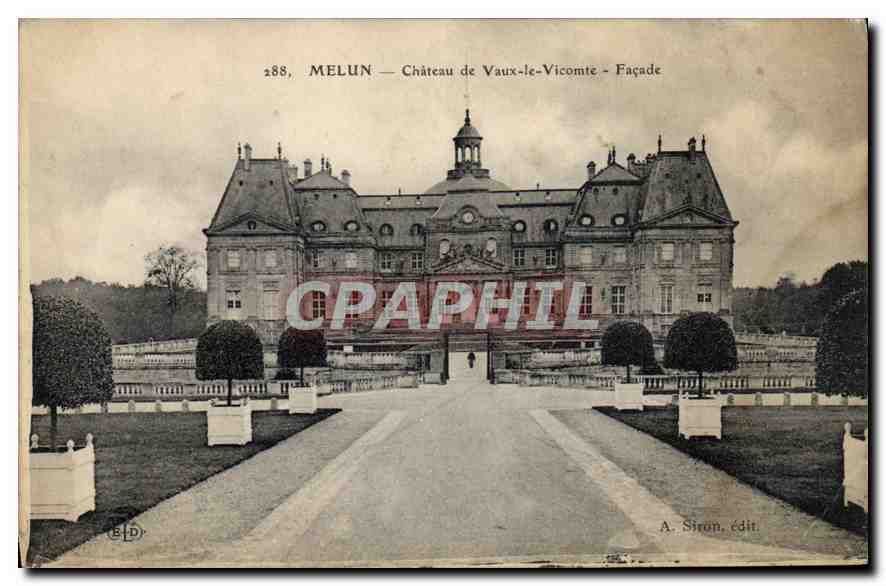 CPA Melun Chateau de Vaux le Vicomte Facade