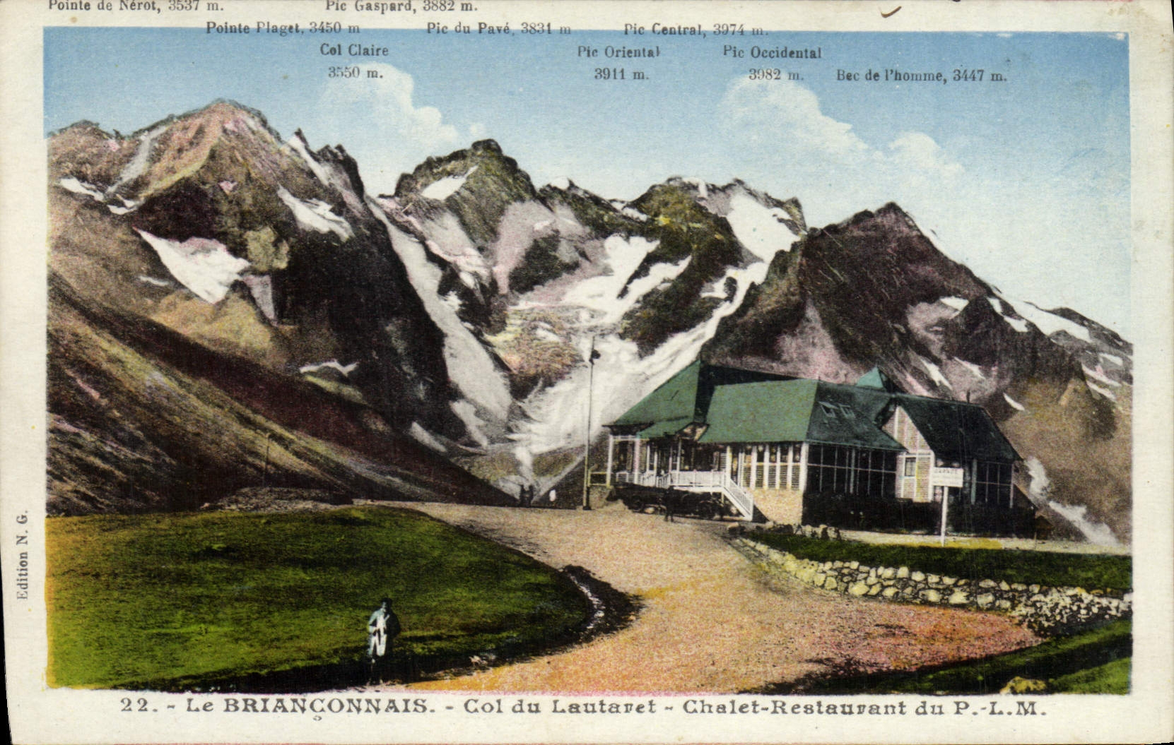 CPA Briaonconnais Col du Lautaret Chalet Restaurant du P L M