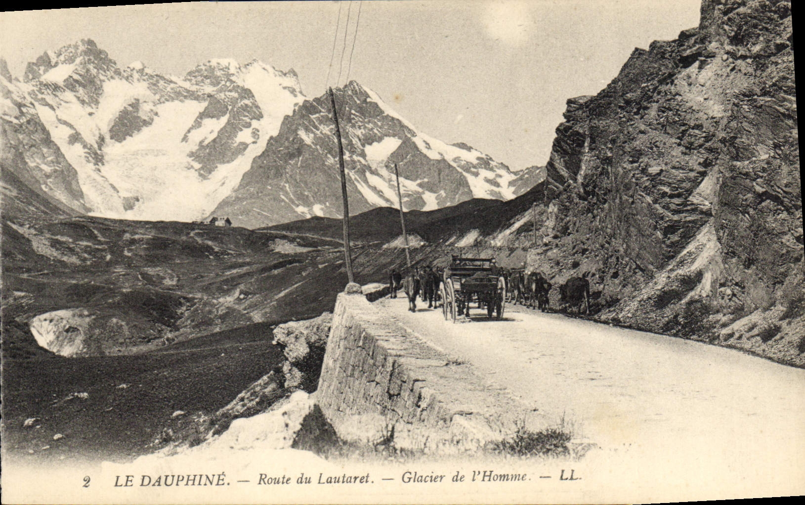 Le Dauphiné — Route du Lautaret — Glacier de l'Homme — LL