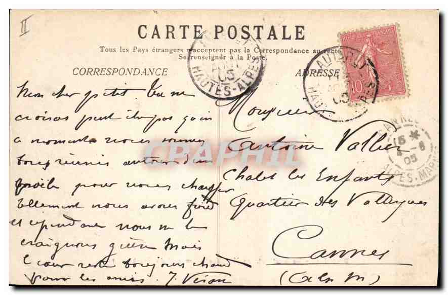Dauphiné — Le Lautaret, les hôtels et le massif du Combeynot — Papeterie des Alpes Eug. Robert, Grenoble — Reverso