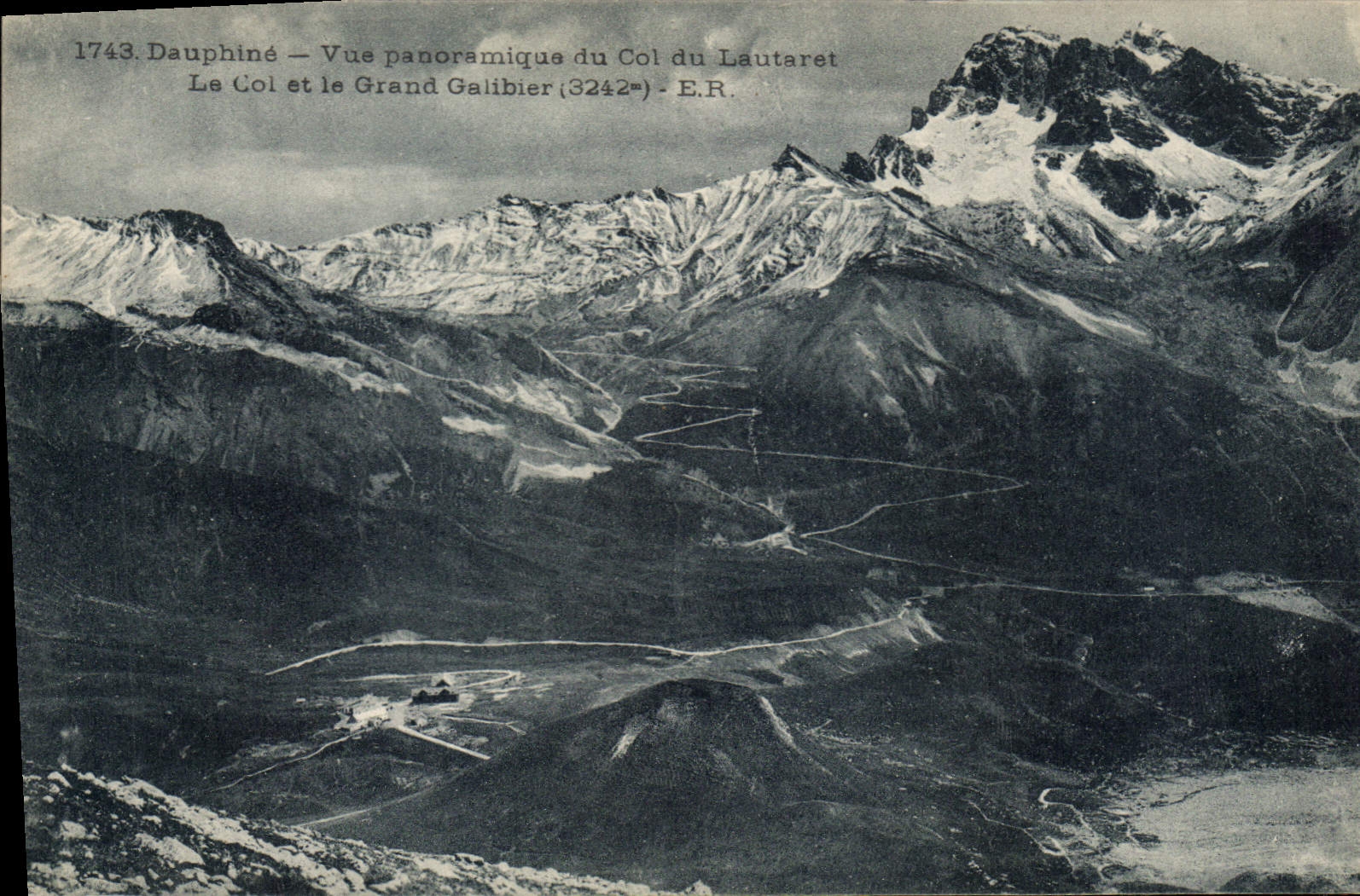 Dauphiné — Vue panoramique du Col du Lautaret — E.R. n°1743