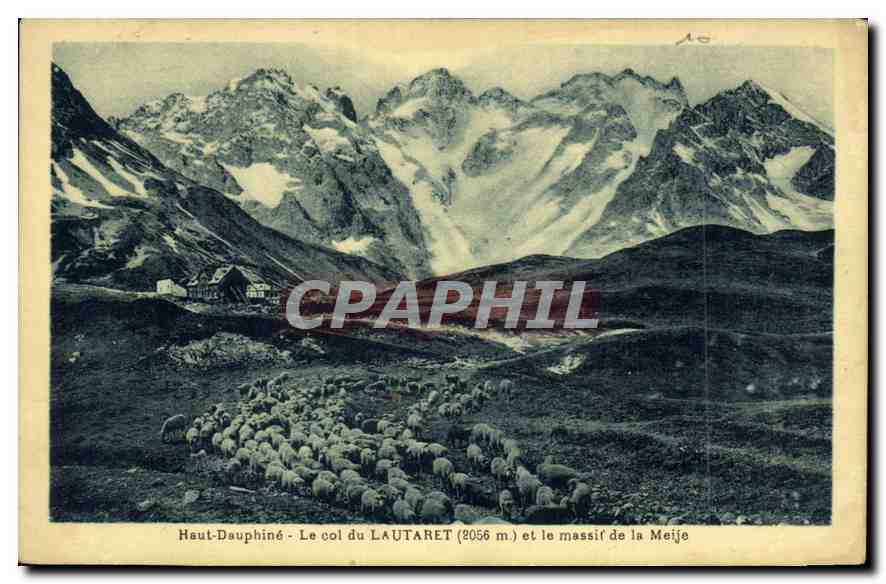 Haut-Dauphiné - Le col du LAUTARET (2056 m.) et le massif de la Meije