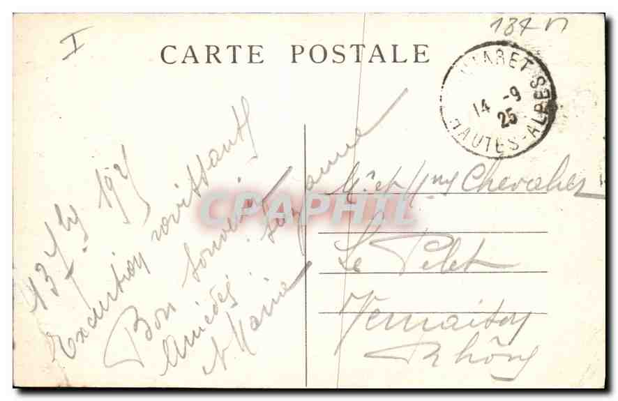 CPA Le Dauphine Le Lautaret (2075 m) Les Hotels et le Galibier (Hiver) — Verso