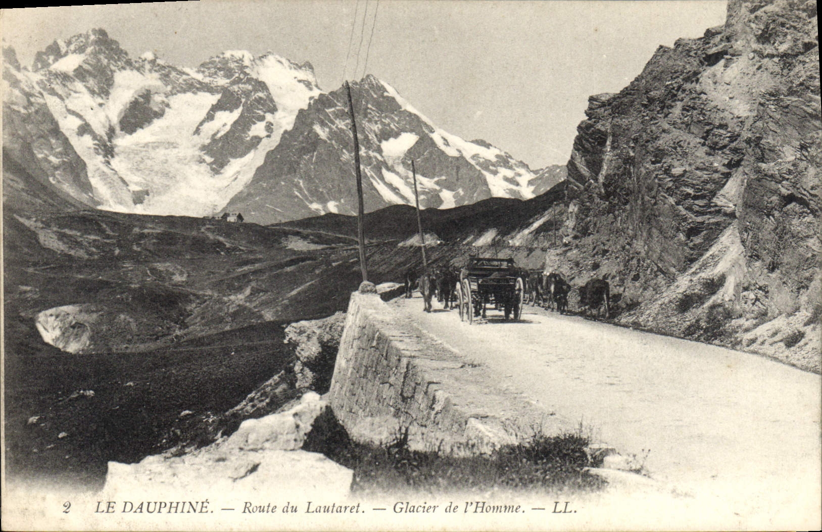 Le Dauphiné — Route du Lautaret — Glacier de l'Homme — LL