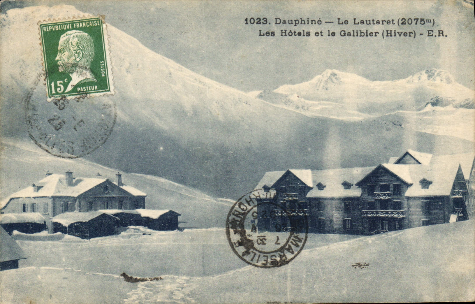 Dauphiné — Le Lautaret (2075m) — Les Hôtels et le Gallibier (Hiver) - E.R.