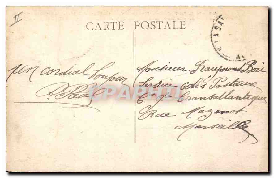 Le Lautaret — Vue du Chalet-Restaurant du P.L.M. et du Glacier de l'Homme vu de La Meije — Chemin de fer Paris Lyon Méditerranée — Verso