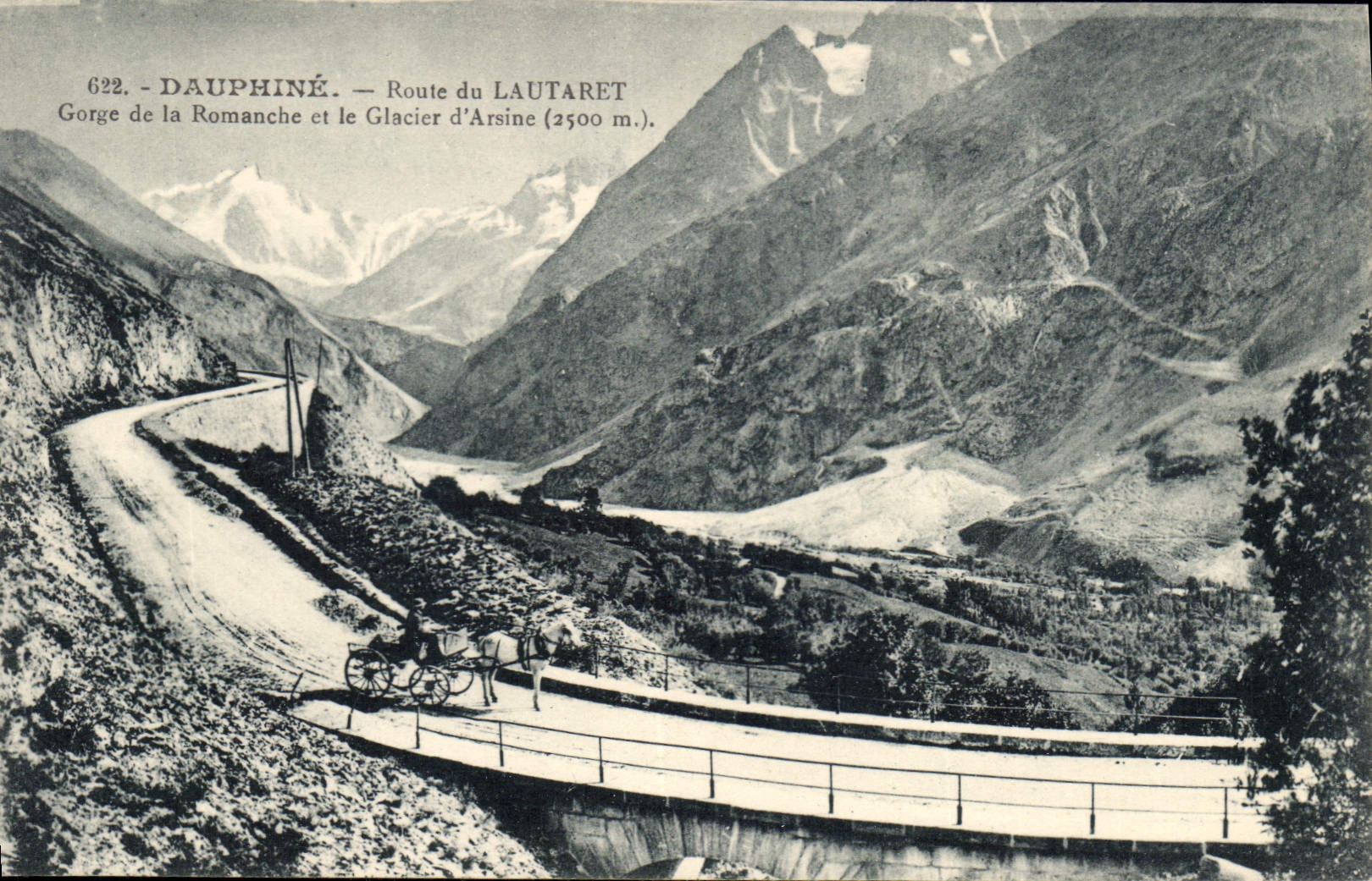 Gorge de la Romanche et le Glacier d'Arsine — Route du Lautaret (2500 m) — C. Balfert, Grenoble