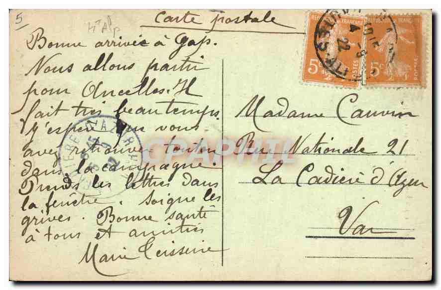 Route du Lautaret et la Meije (3987 m.) — Les Alpes — éditeur Gep, n° 149 — Verso