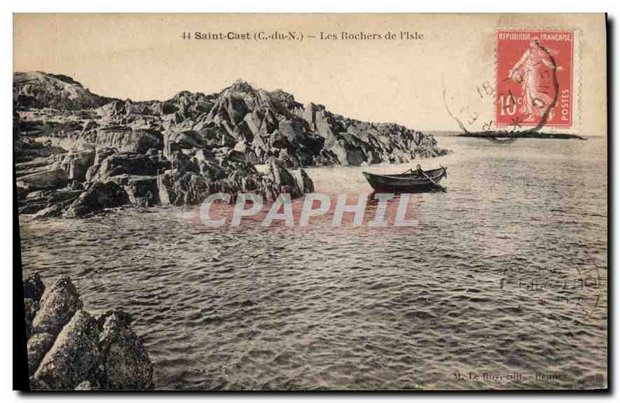 CPA Saint Cast (C du N) Les Rocher de l'Isle