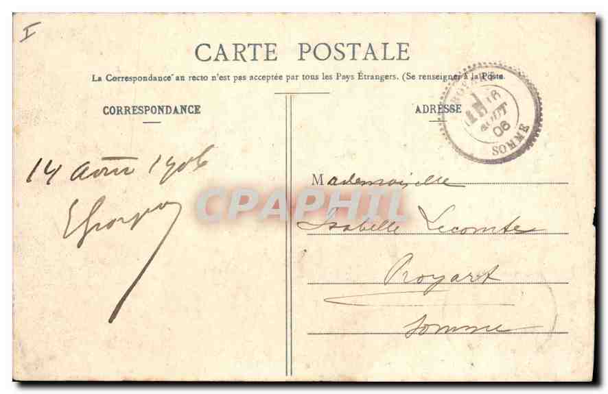 CPA Saint Cast (C du N) La Colonne Comemorative — Verso
