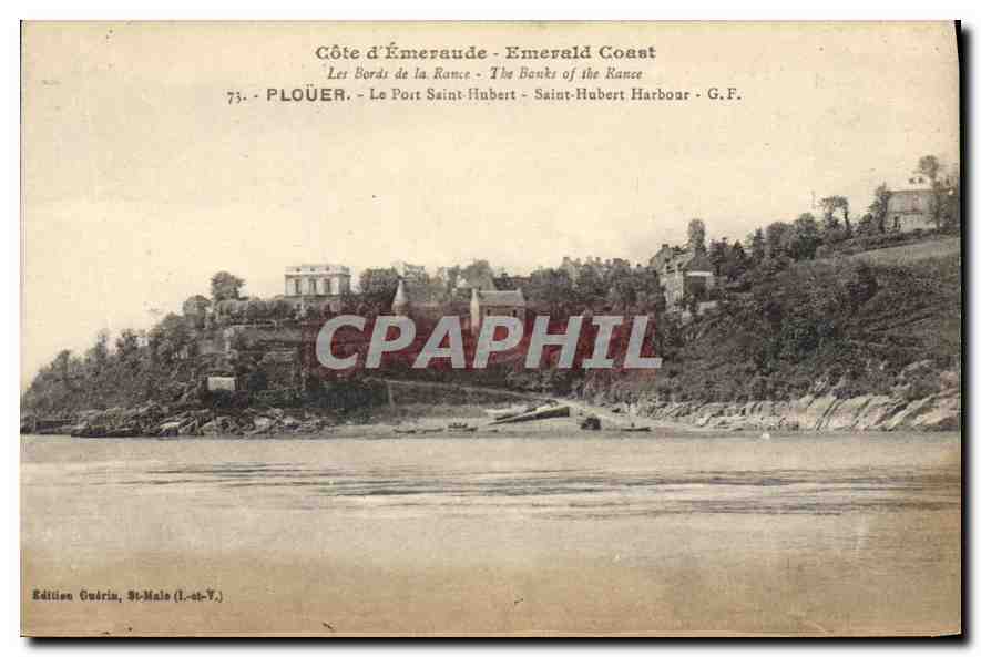 Côte d'Émeraude - Emerald Coast — Les Bords de la Rance - Le Port Saint-Hubert - G.F. - Édition Guérin, St-Malo (Il.-et-V.)