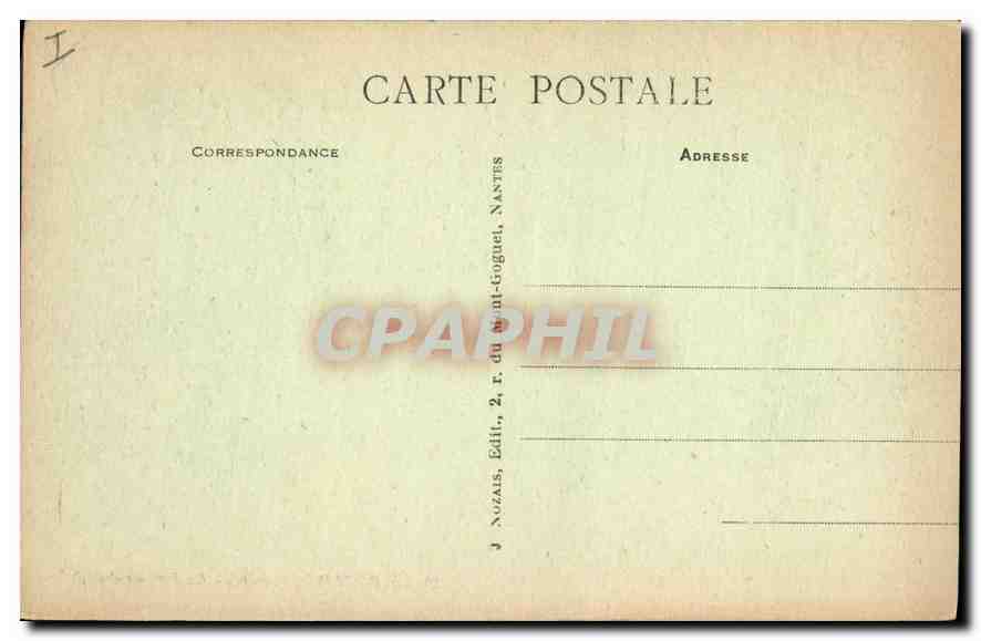 CPA Le Pouldu (Finistere) La Baie au clair de lune — Rückseite