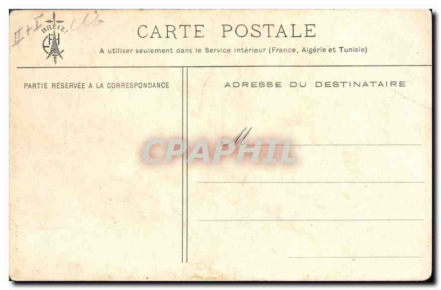 Pontrieux — Le Trieux sous le Pont du Chemin de fer — Bretagne (Collection E. H.) — Reverso