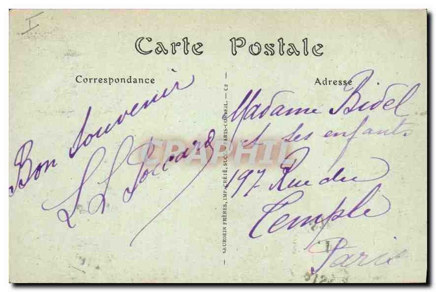 CPA Entree du Port Blanc (Cotes du Nord) A droite du gros rocher curieux profil d'un eveque benissan — Rückseite