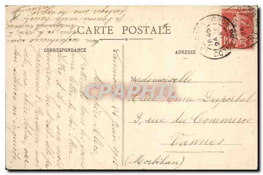 Tonquédec (C.-du-N.) — Le Château et la Rivière — J. Sorel, éditeur, Rennes — Verso