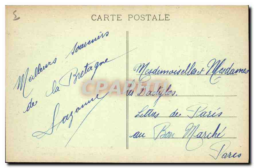 Le Verdelet - Grosse Mer — Bretagne (Coll. E. Hamonic, St B.) — Reverso