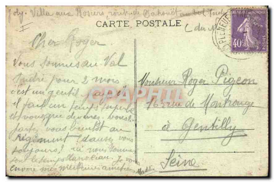 Le Verdelet - Grosse Mer — Bretagne (Cell. E. Hamonie, St-B.) — n° 2496 — Rückseite
