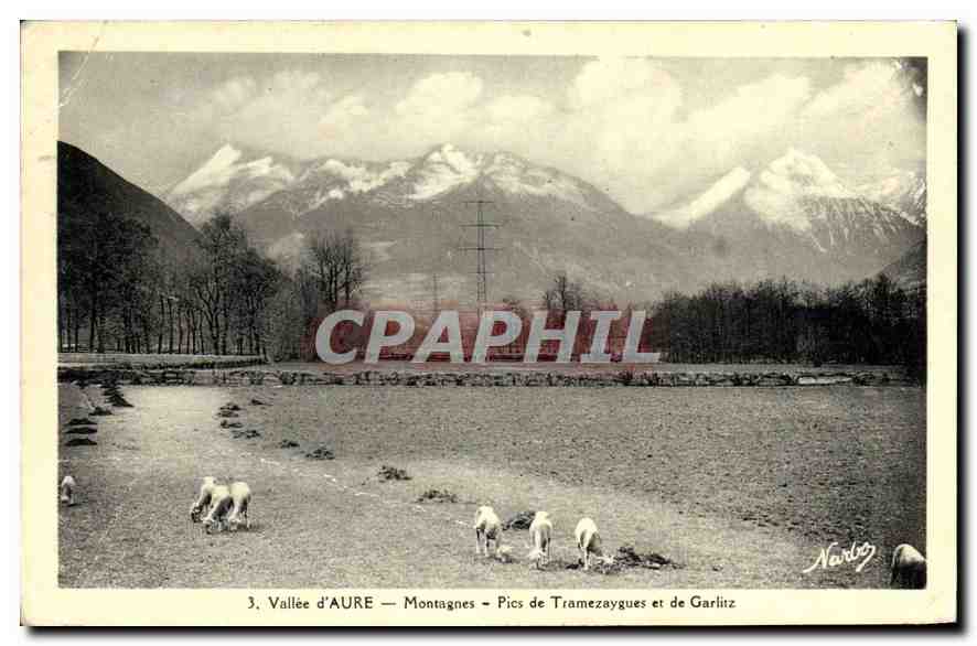 Vallée d'AURE — Montagnes — Pics de Tramezaygues et de Garlitz — Éditions Narbo